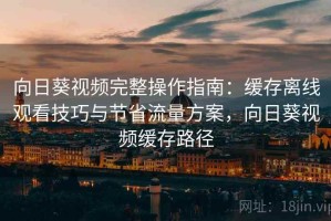 向日葵视频完整操作指南：缓存离线观看技巧与节省流量方案，向日葵视频缓存路径