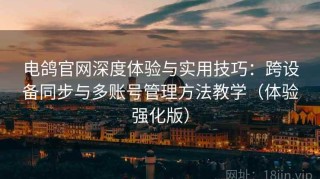 电鸽官网深度体验与实用技巧：跨设备同步与多账号管理方法教学（体验强化版）