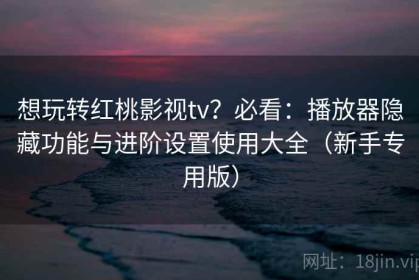 想玩转红桃影视tv？必看：播放器隐藏功能与进阶设置使用大全（新手专用版）