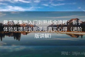 趣岛聚集地入门到熟练全流程：新手体验反馈与长期使用真实心得（进阶版讲解）