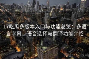 17吃瓜多版本入口与功能总览：多语言字幕、语音选择与翻译功能介绍