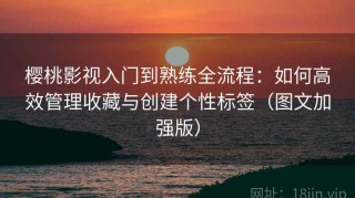 樱桃影视入门到熟练全流程：如何高效管理收藏与创建个性标签（图文加强版）