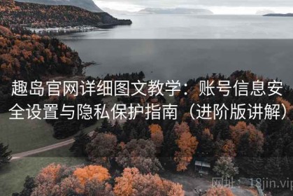 趣岛官网详细图文教学：账号信息安全设置与隐私保护指南（进阶版讲解）