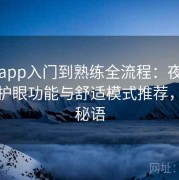 秘语app入门到熟练全流程：夜间阅读、护眼功能与舒适模式推荐，下载秘语