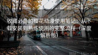 收藏必备的樱花动漫使用笔记：从下载安装到熟练使用的完整流程（深度解析版）