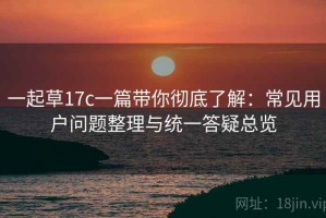 一起草17c一篇带你彻底了解：常见用户问题整理与统一答疑总览