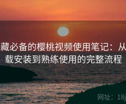 收藏必备的樱桃视频使用笔记：从下载安装到熟练使用的完整流程