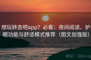 想玩转杏吧app？必看：夜间阅读、护眼功能与舒适模式推荐（图文加强版）