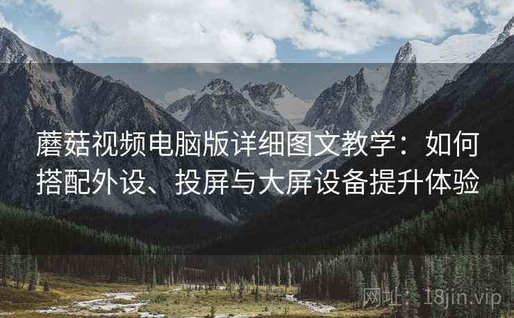 蘑菇视频电脑版详细图文教学：如何搭配外设、投屏与大屏设备提升体验