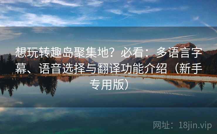 想玩转趣岛聚集地？必看：多语言字幕、语音选择与翻译功能介绍（新手专用版）