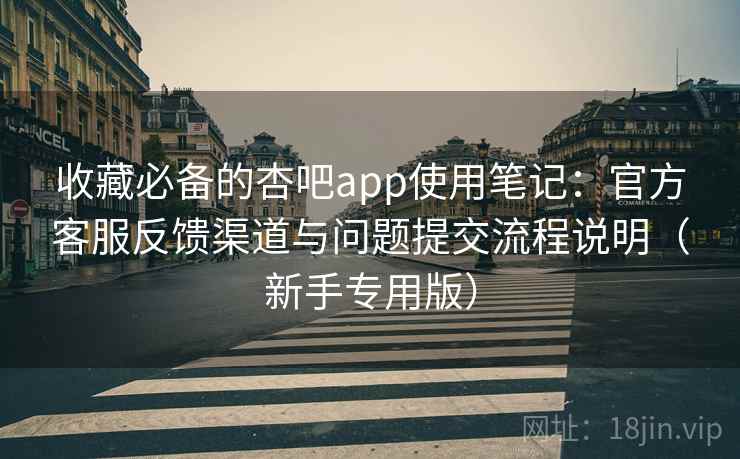 收藏必备的杏吧app使用笔记：官方客服反馈渠道与问题提交流程说明（新手专用版）