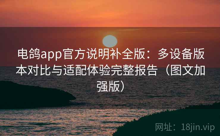 电鸽app官方说明补全版：多设备版本对比与适配体验完整报告（图文加强版）