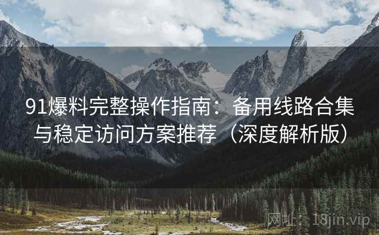 91爆料完整操作指南：备用线路合集与稳定访问方案推荐（深度解析版）