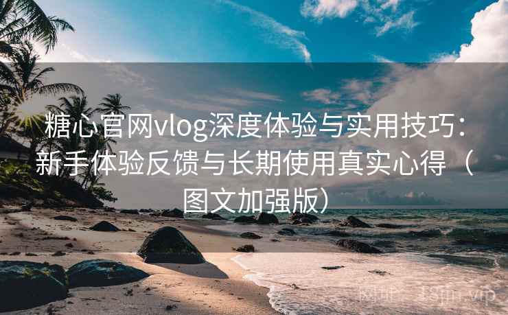 糖心官网vlog深度体验与实用技巧：新手体验反馈与长期使用真实心得（图文加强版）